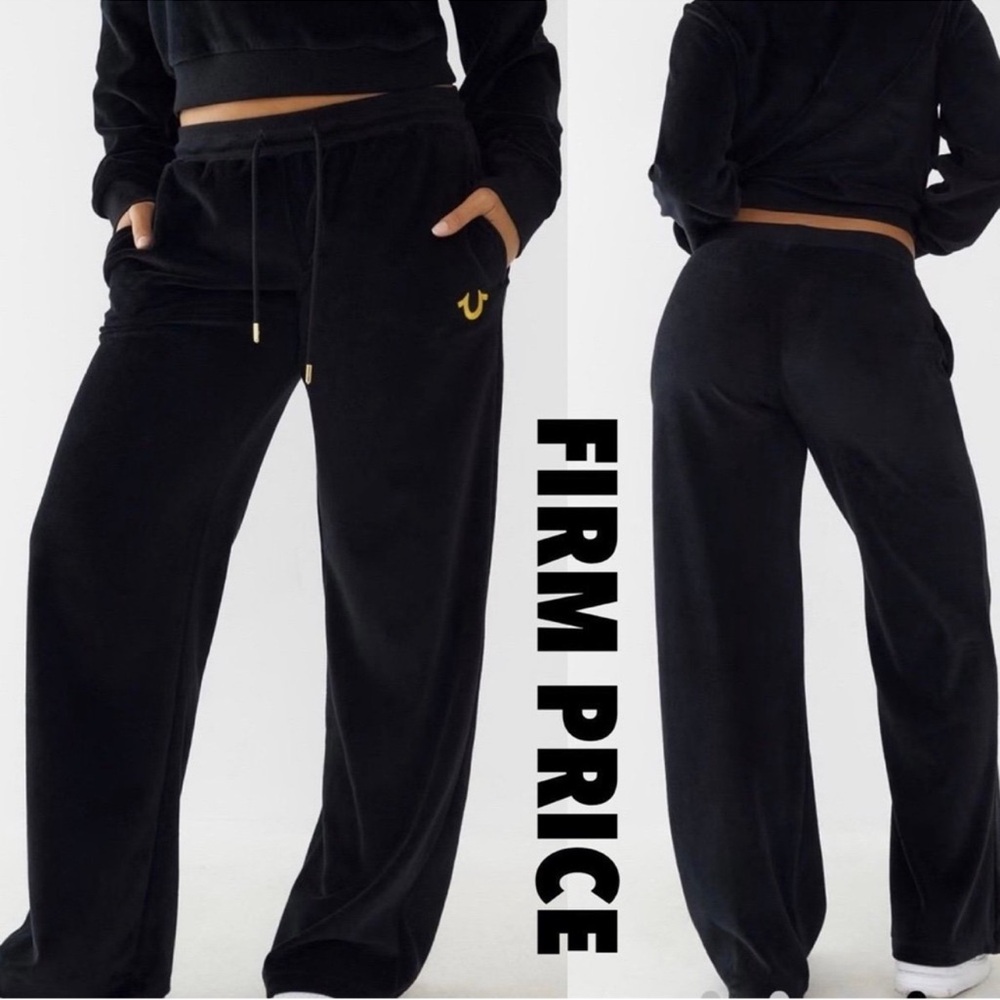 TRUE RELIGION Velour Track Pants